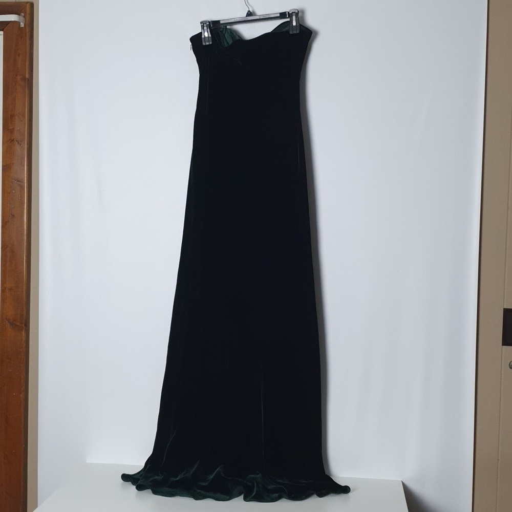 Ralph Lauren Purple Label Niles Strapless Velvet Evening Dress - Picture 5 of 12